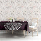 Personalized Manly Warringah Sea Eagles Tablecloth Polynesian Tribal Pattern Style