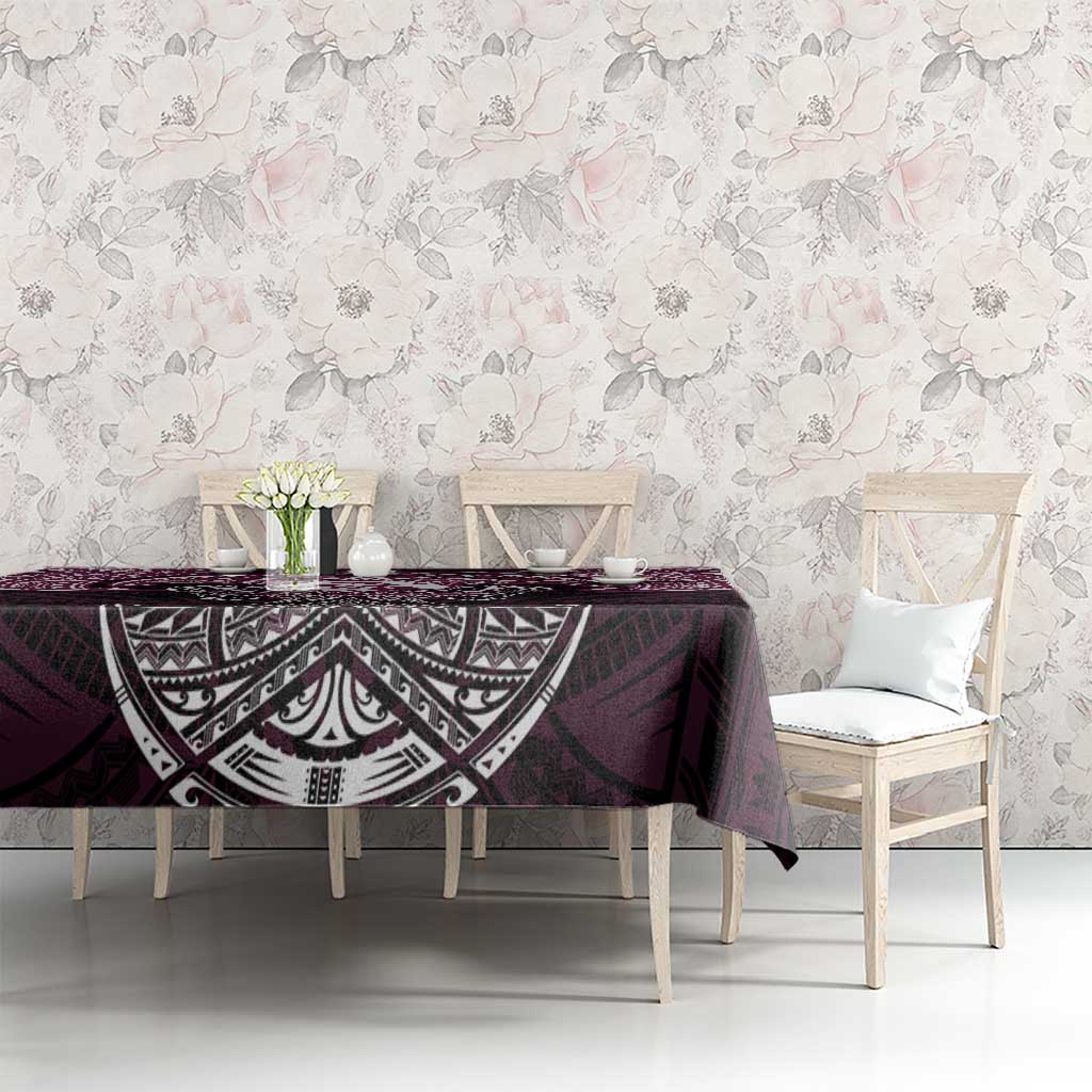 Personalized Manly Warringah Sea Eagles Tablecloth Polynesian Tribal Pattern Style