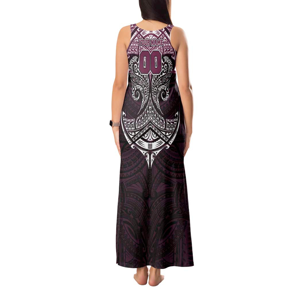 Personalized Manly Warringah Sea Eagles Tank Maxi Dress Polynesian Tribal Pattern Style