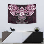 Personalized Manly Warringah Sea Eagles Tapestry Polynesian Tribal Pattern Style