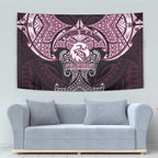 Personalized Manly Warringah Sea Eagles Tapestry Polynesian Tribal Pattern Style