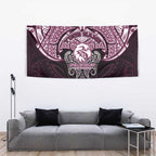 Personalized Manly Warringah Sea Eagles Tapestry Polynesian Tribal Pattern Style