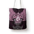 Personalized Manly Warringah Sea Eagles Tote Bag Polynesian Tribal Pattern Style