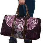Personalized Manly Warringah Sea Eagles Travel Bag Polynesian Tribal Pattern Style
