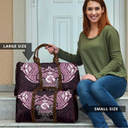 Personalized Manly Warringah Sea Eagles Travel Bag Polynesian Tribal Pattern Style