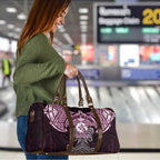 Personalized Manly Warringah Sea Eagles Travel Bag Polynesian Tribal Pattern Style