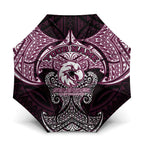 Personalized Manly Warringah Sea Eagles Umbrella Polynesian Tribal Pattern Style