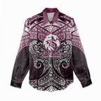 Personalized Manly Warringah Sea Eagles Women Casual Shirt Polynesian Tribal Pattern Style