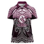 Personalized Manly Warringah Sea Eagles Women Polo Shirt Polynesian Tribal Pattern Style