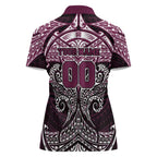 Personalized Manly Warringah Sea Eagles Women Polo Shirt Polynesian Tribal Pattern Style