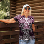 Personalized Manly Warringah Sea Eagles Women Polo Shirt Polynesian Tribal Pattern Style