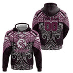 Personalized Manly Warringah Sea Eagles Zip Hoodie Polynesian Tribal Pattern Style