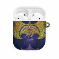 Personalized Melbourne Storm AirPods Case Polynesian Tribal Pattern Style