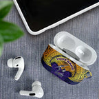 Personalized Melbourne Storm AirPods Case Polynesian Tribal Pattern Style