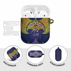 Personalized Melbourne Storm AirPods Case Polynesian Tribal Pattern Style