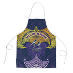 Personalized Melbourne Storm Apron Polynesian Tribal Pattern Style