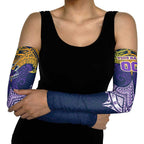 Personalized Melbourne Storm Arm Sleeves Polynesian Tribal Pattern Style