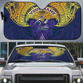 Personalized Melbourne Storm Auto Sun Shade Polynesian Tribal Pattern Style