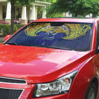 Personalized Melbourne Storm Auto Sun Shade Polynesian Tribal Pattern Style