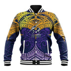 Personalized Melbourne Storm Baseball Jacket Polynesian Tribal Pattern Style