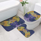 Personalized Melbourne Storm Bathroom Set Polynesian Tribal Pattern Style