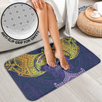 Personalized Melbourne Storm Bathroom Set Polynesian Tribal Pattern Style