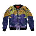 Personalized Melbourne Storm Bomber Jacket Polynesian Tribal Pattern Style