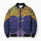 Personalized Melbourne Storm Bomber Puffer Jacket Polynesian Tribal Pattern Style