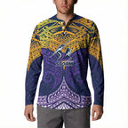 Personalized Melbourne Storm Button Sweatshirt Polynesian Tribal Pattern Style