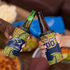 Personalized Melbourne Storm 4 in 1 Can Cooler Tumbler Polynesian Tribal Pattern Style