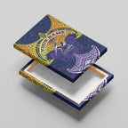 Personalized Melbourne Storm Canvas Wall Art Polynesian Tribal Pattern Style