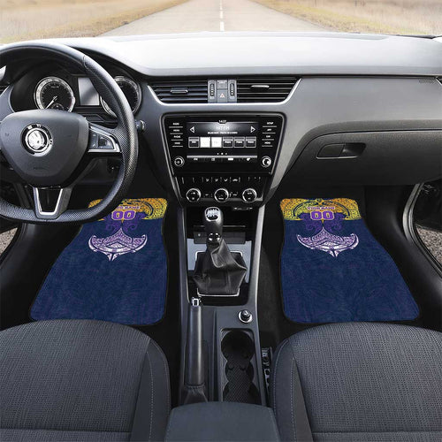 Personalized Melbourne Storm Car Mats Polynesian Tribal Pattern Style