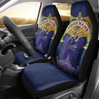 Personalized Melbourne Storm Car Seat Cover Polynesian Tribal Pattern Style