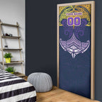 Personalized Melbourne Storm Door Cover Polynesian Tribal Pattern Style