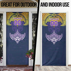 Personalized Melbourne Storm Door Cover Polynesian Tribal Pattern Style