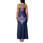 Personalized Melbourne Storm Family Matching Tank Maxi Dress and Hawaiian Shirt Polynesian Tribal Pattern Style