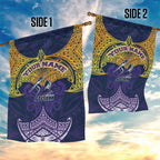 Personalized Melbourne Storm Garden Flag Polynesian Tribal Pattern Style