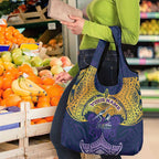 Personalized Melbourne Storm Grocery Bag Polynesian Tribal Pattern Style