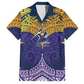 Personalized Melbourne Storm Hawaiian Shirt Polynesian Tribal Pattern Style