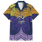 Personalized Melbourne Storm Hawaiian Shirt Polynesian Tribal Pattern Style