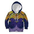 Personalized Melbourne Storm Kid Hoodie Polynesian Tribal Pattern Style