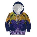Personalized Melbourne Storm Kid Hoodie Polynesian Tribal Pattern Style