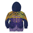 Personalized Melbourne Storm Kid Hoodie Polynesian Tribal Pattern Style