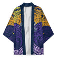 Personalized Melbourne Storm Kimono Polynesian Tribal Pattern Style