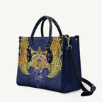 Personalized Melbourne Storm Leather Bag Polynesian Tribal Pattern Style