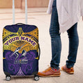 Personalized Melbourne Storm Luggage Cover Polynesian Tribal Pattern Style