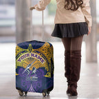 Personalized Melbourne Storm Luggage Cover Polynesian Tribal Pattern Style