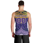 Personalized Melbourne Storm Men Tank Top Polynesian Tribal Pattern Style