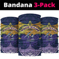 Personalized Melbourne Storm Neck Gaiter Polynesian Tribal Pattern Style