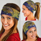 Personalized Melbourne Storm Neck Gaiter Polynesian Tribal Pattern Style